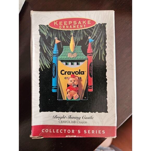 CRAYOLA BRIGHT SHINING CASTLE HALLMARK KEEPSAKE ORNAMENT #5 CRAYON SERIES 1993 - Picture 1 of 2